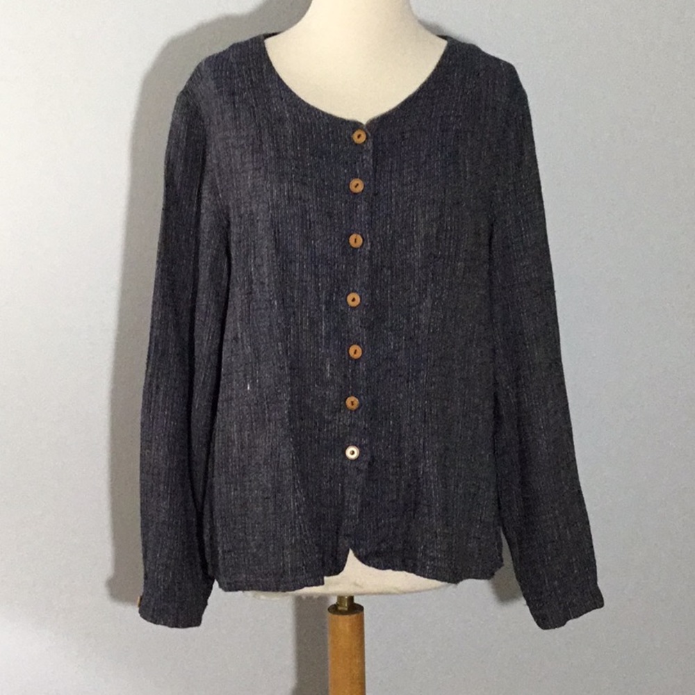 FLAX 100% Linen Jacket, sz S